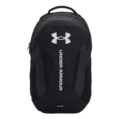 Under Armour Hustle 6.0 Backpack - Black/Black/White - 1384672-002.png