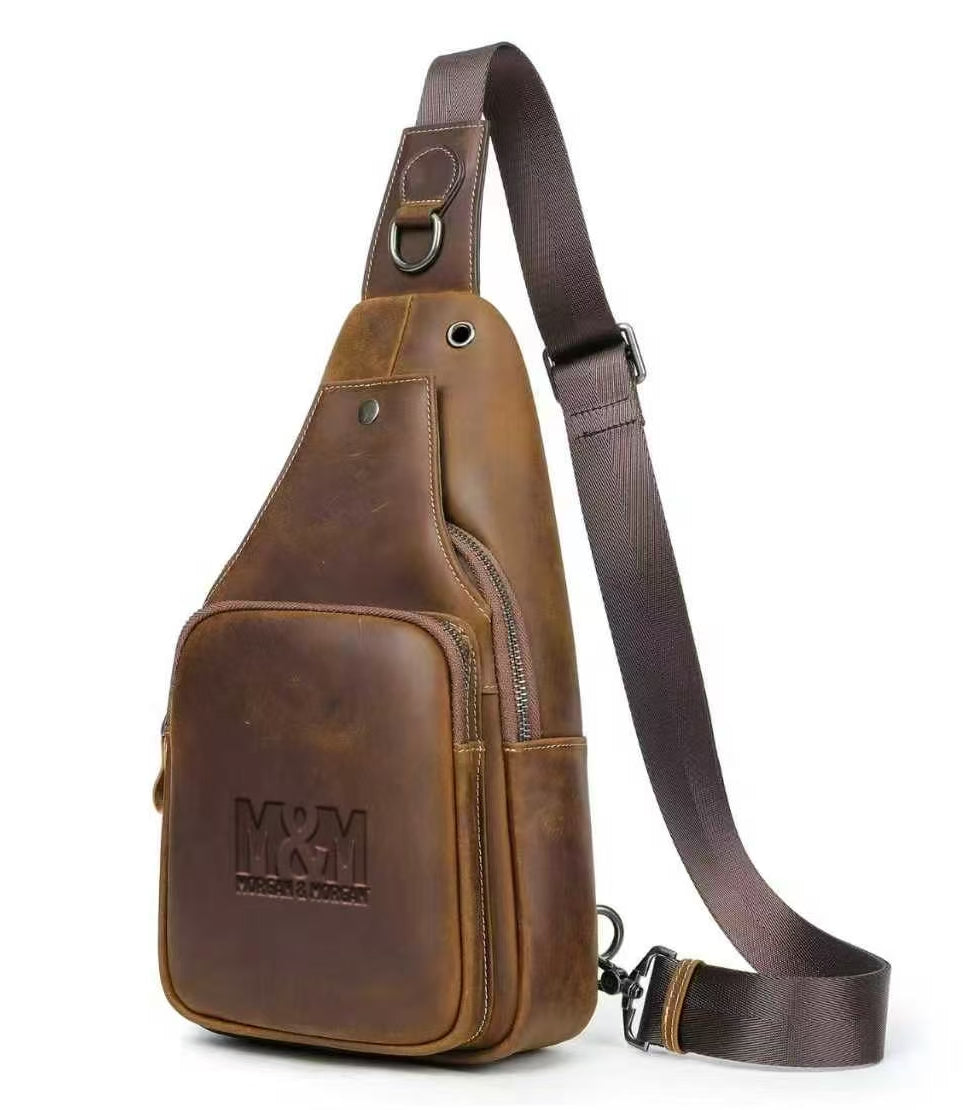 Morgan & Morgan Leather Sling Bag — Built for the Getaway