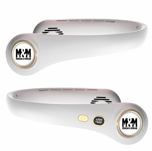 M&M Turbo Neck Fan – Hands-Free Cooling with Style
