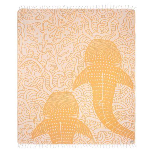Sand Cloud Whale Shark XL Towel Sunflower - WSS24TOW021SUNXL.png
