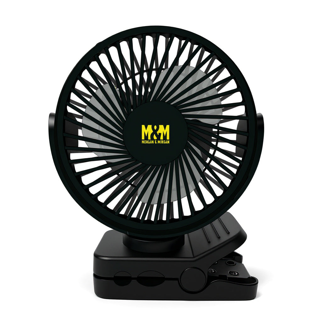 Morgan & Morgan Zephyr Clip Fan with Power Bank, Light & Remote