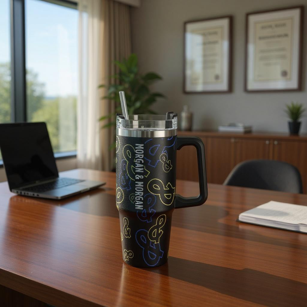 Morgan & Morgan 40 oz Tumbler – Handle Business & Hydration