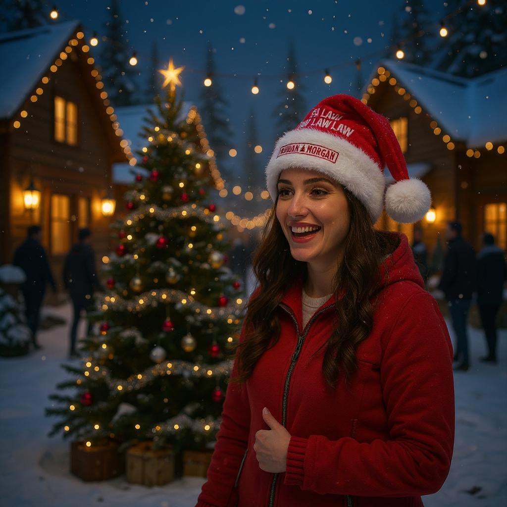 Morgan & Morgan Santa Hat – Holiday Cheer, Lawfully Delivered