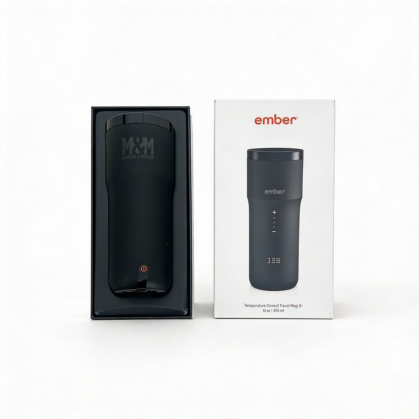 Morgan & Morgan Ember 12 oz Temperature Control Smart Travel Mug