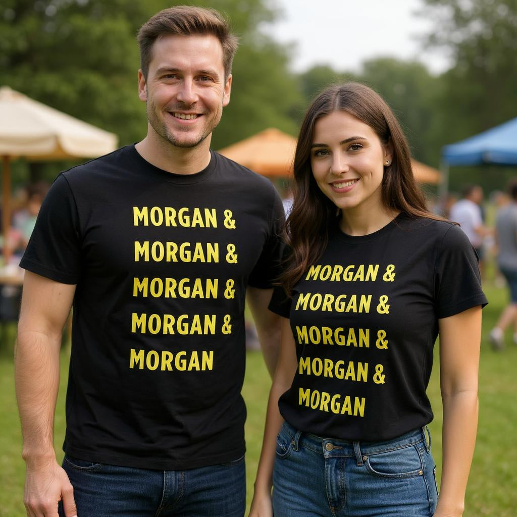 Morgan & Morgan Stacked Tee – Iconic. Bold. Unapologetic.