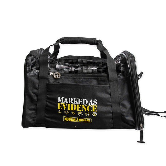 Morgan & Morgan “Marked As Evidence” Pet Carrier – Case Closed on Cuteness