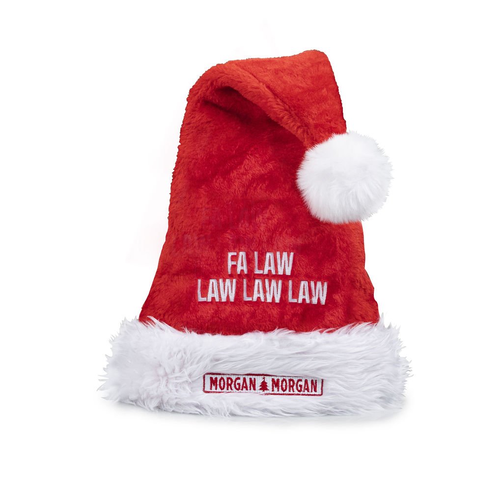 Morgan & Morgan Santa Hat – Holiday Cheer, Lawfully Delivered