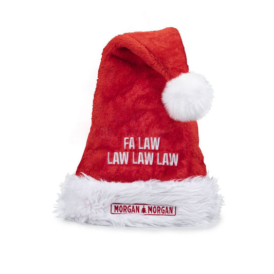 Morgan & Morgan Santa Hat – Holiday Cheer, Lawfully Delivered