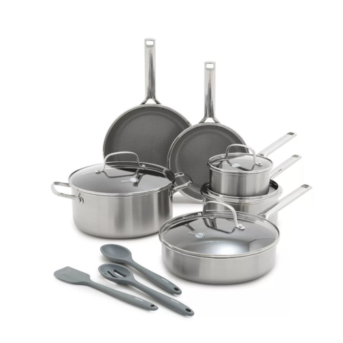 GreenPan Apex Hybrid Ceramic Nonstick 13-Piece Cookware Set, Silver - CC009973-001.png