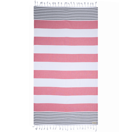 Sand Cloud Awning Stripe Towel - CGS25TOW001REDRG.png