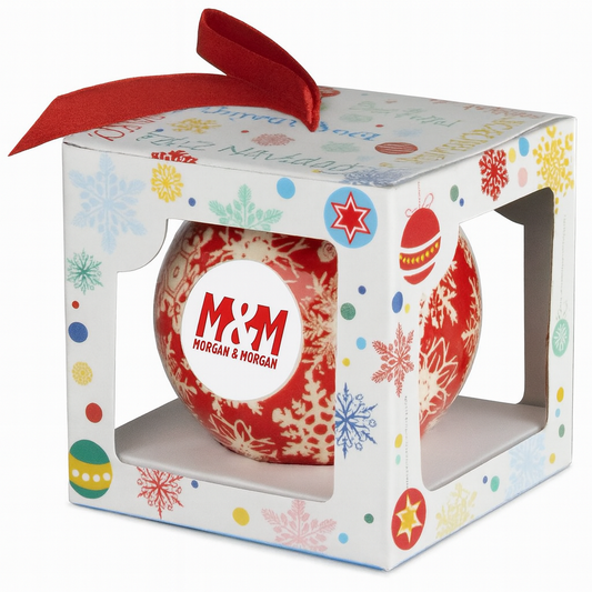 Morgan & Morgan Holiday Shatterproof Ornament with Gift Box