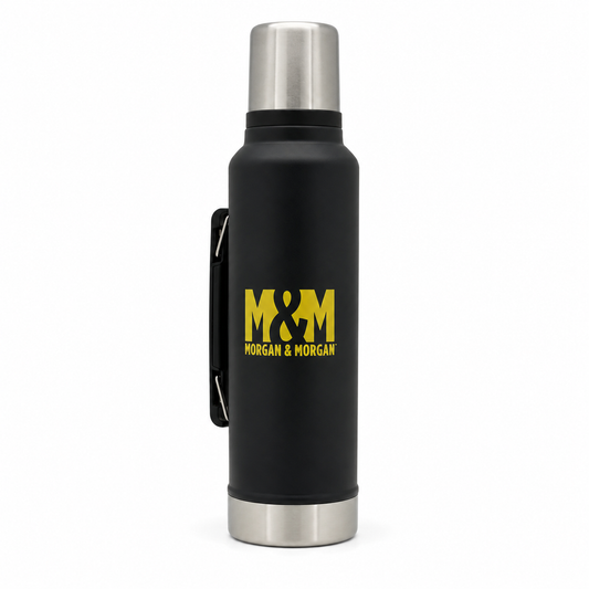 Morgan & Morgan Stanley Classic Legendary Vacuum Bottle — 48 oz Matte Black