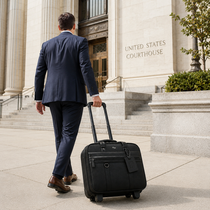 Morgan & Morgan Solo New York Macdougal Rolling Laptop Case — 17.3"