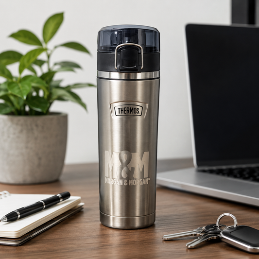Morgan & Morgan Thermos ICON 24 oz Stainless Steel Water Bottle