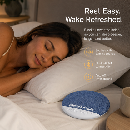 Morgan & Morgan Under-Pillow Sleep Speaker with White Noise — 48Hr Battery