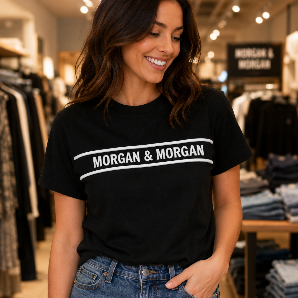 Morgan & Morgan Women's Fine Jersey Tee — Boxy Fit
