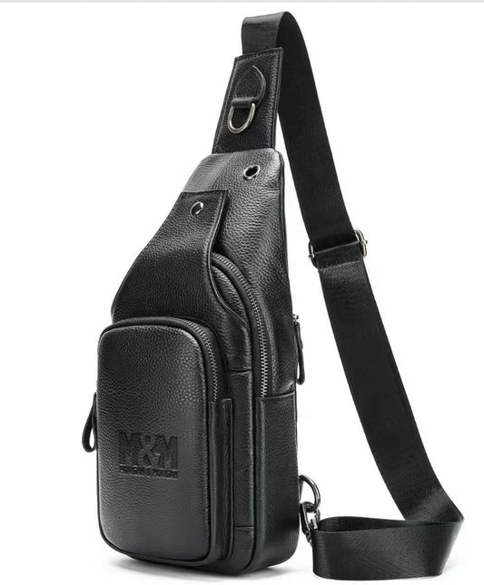 Morgan & Morgan Leather Sling Bag — Built for the Getaway