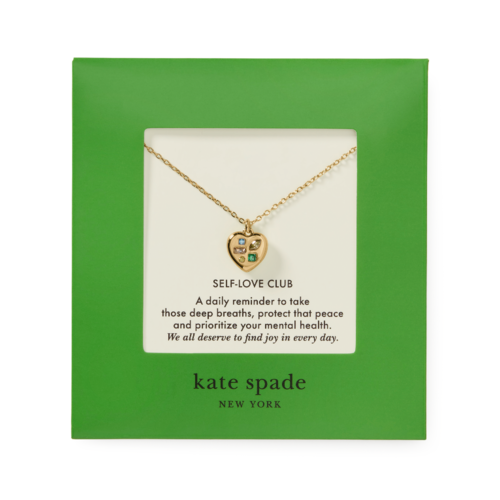 kate spade Self-love Club Carded Pendant Gold Multi - KM975SPACEGOL.png