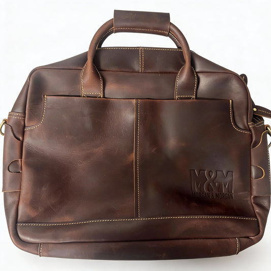 Morgan & Morgan Executive Leather Briefcase