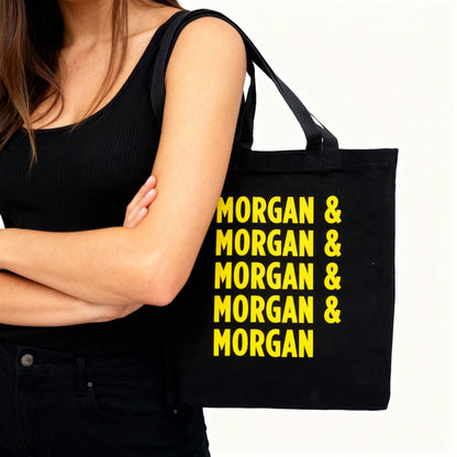 Morgan & Morgan Bold Logo Black Tote Bag