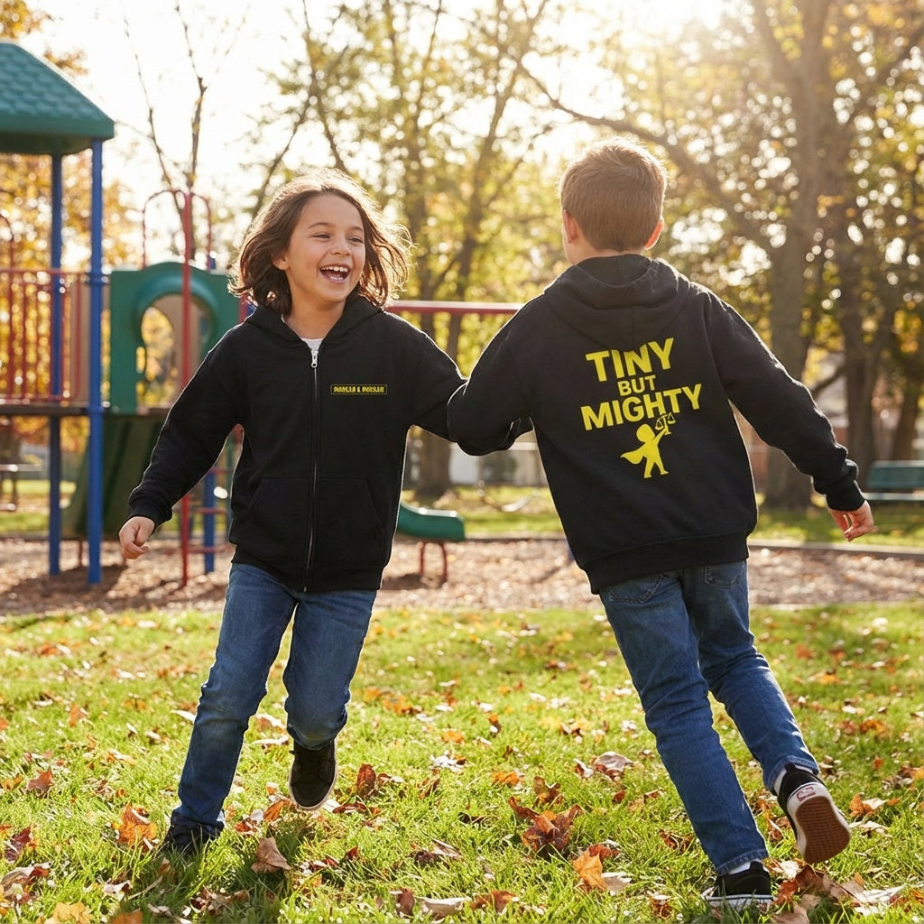 Tiny But Mighty Youth Zip-Up Hoodie