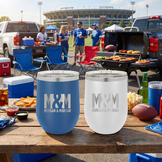 Morgan & Morgan Polar Camel 12oz Stemless Stainless Steel Wine Tumbler