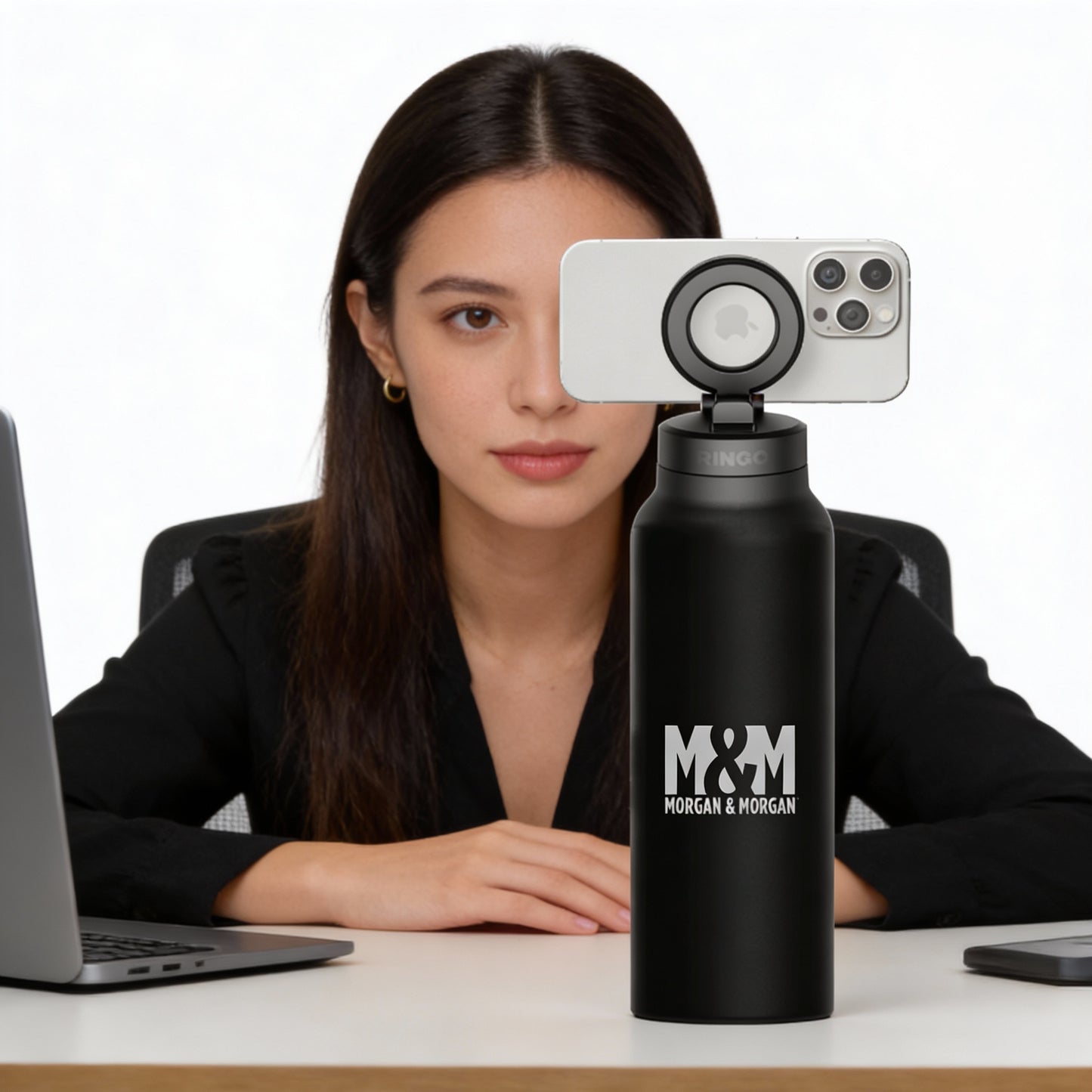 Morgan & Morgan RINGO Pro Magnetic Water Bottle – 24 oz