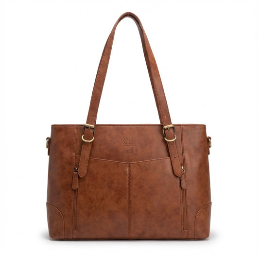 Morgan & Morgan Premium Genuine Leather Work Tote
