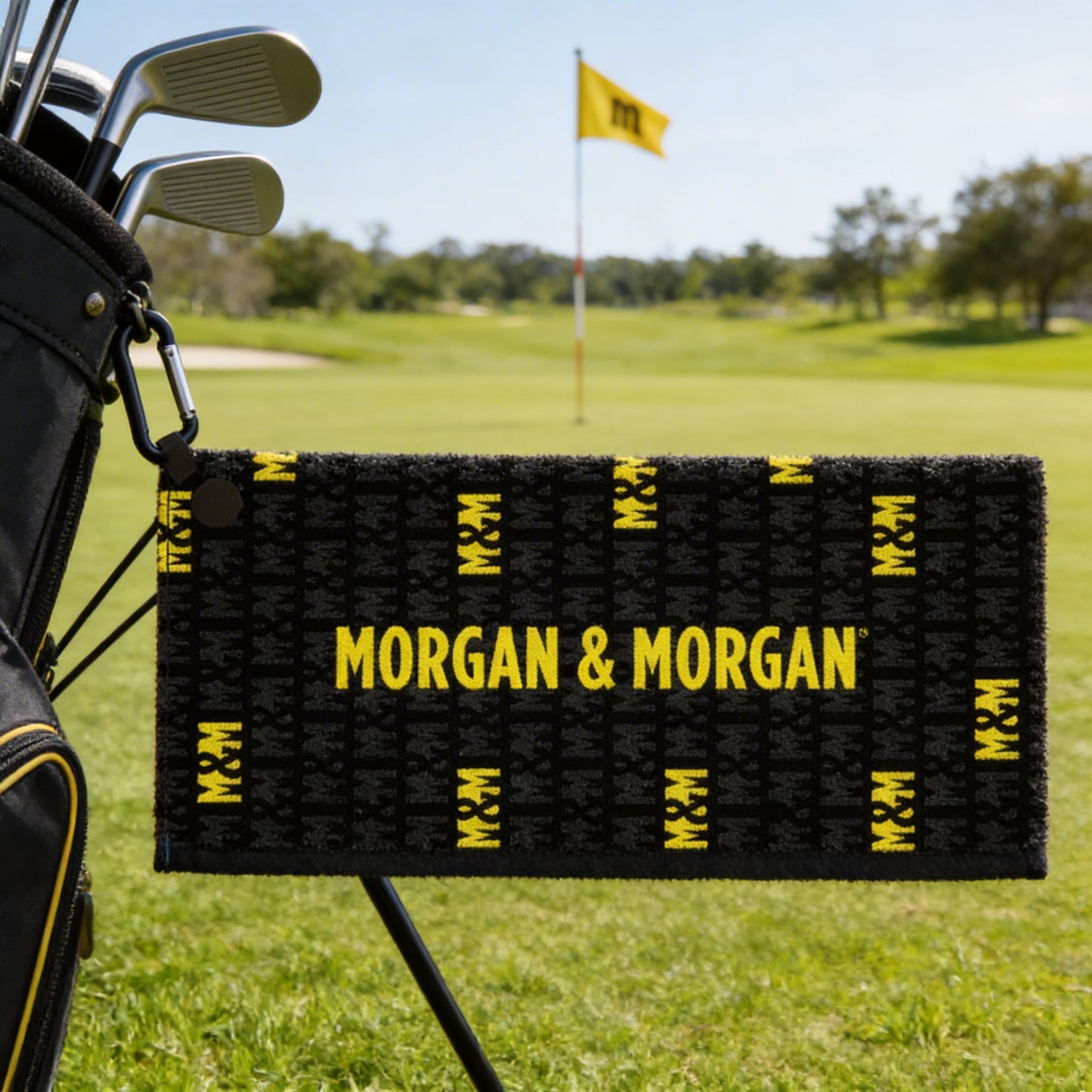 Morgan & Morgan Magnetic Waffle Golf Towel