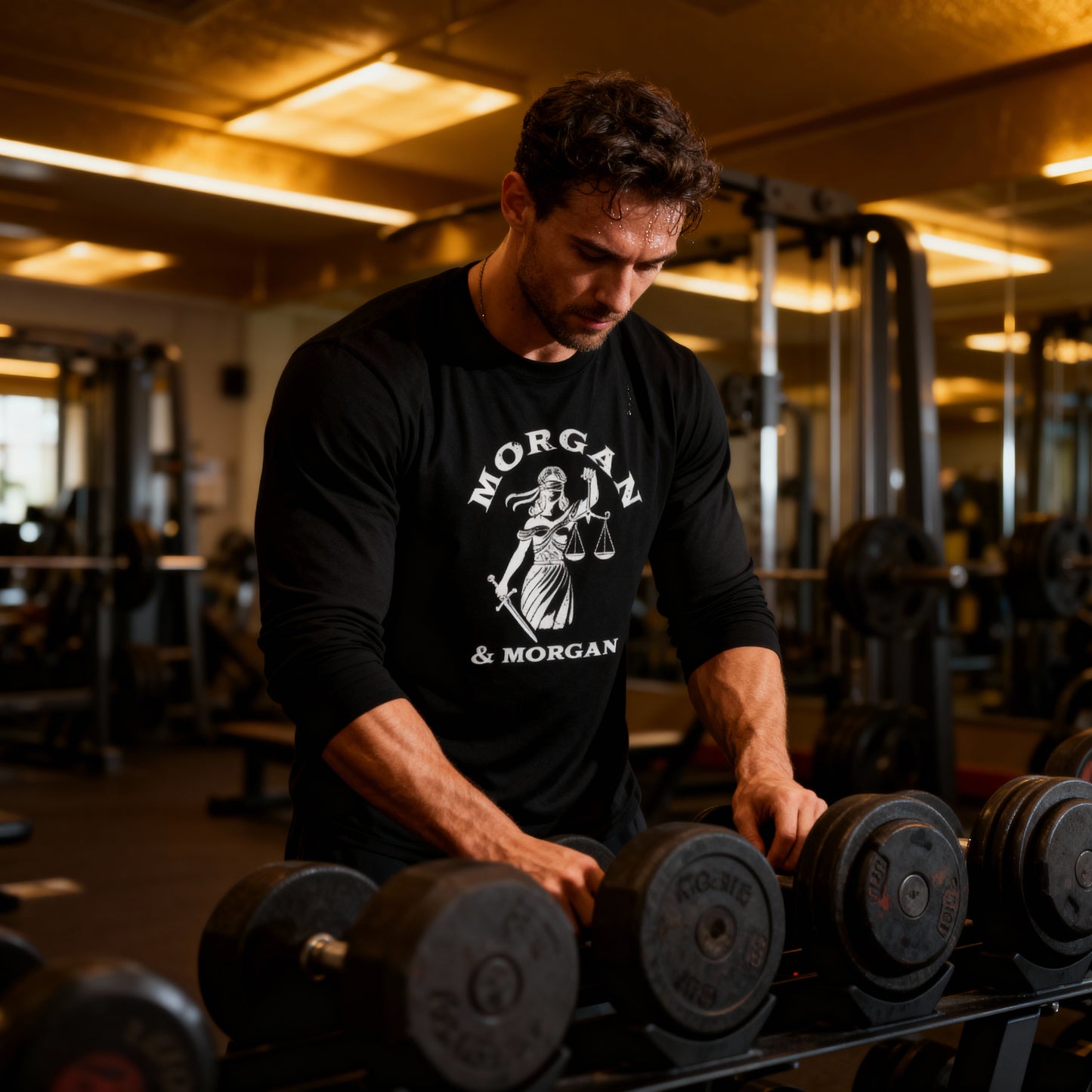 Morgan & Morgan “Gold’s Gym” Style Heritage Blend Tee (Short & Long Sleeve)