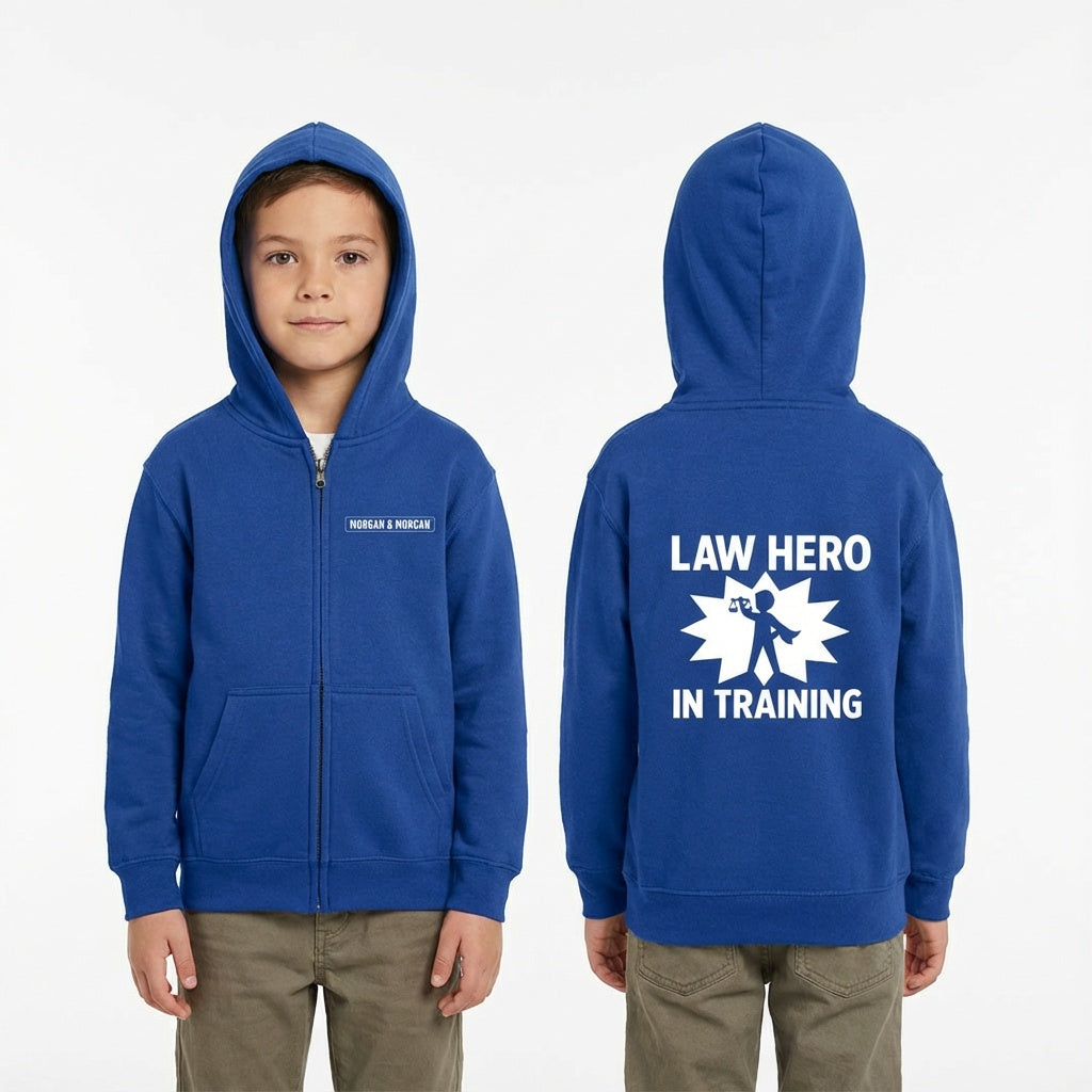 Law Hero in Training Youth Zip-Up Hoodie