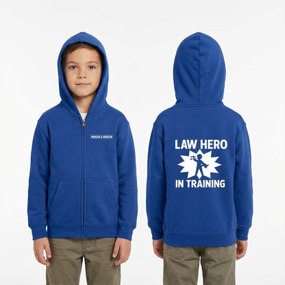 Law Hero in Training Youth Zip-Up Hoodie