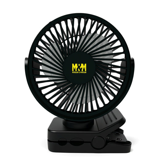 Morgan & Morgan Zephyr Clip Fan with Power Bank, Light & Remote