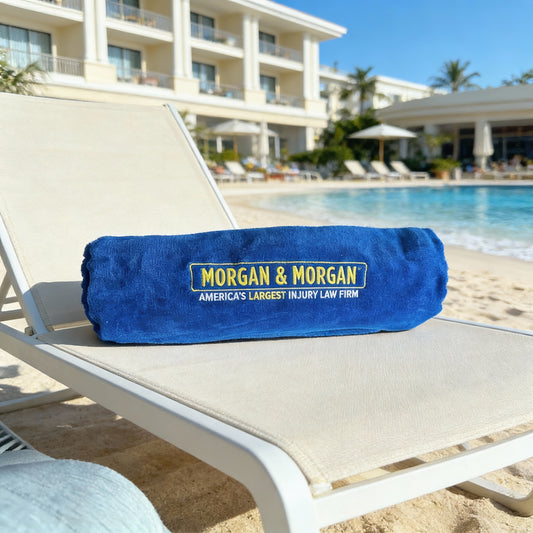 Morgan & Morgan Premium Velour Beach Towel