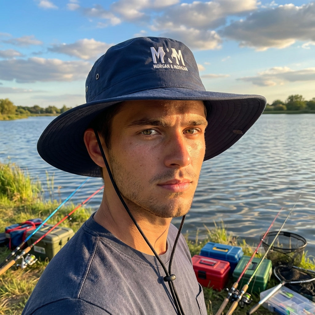 Morgan & Morgan Outdoor Ventilated Wide Brim Hat