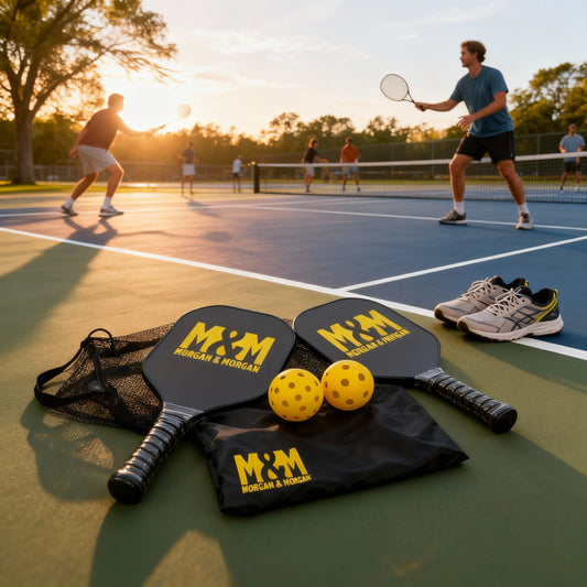 Morgan & Morgan 4-Piece Pickleball Set with Carry Bag