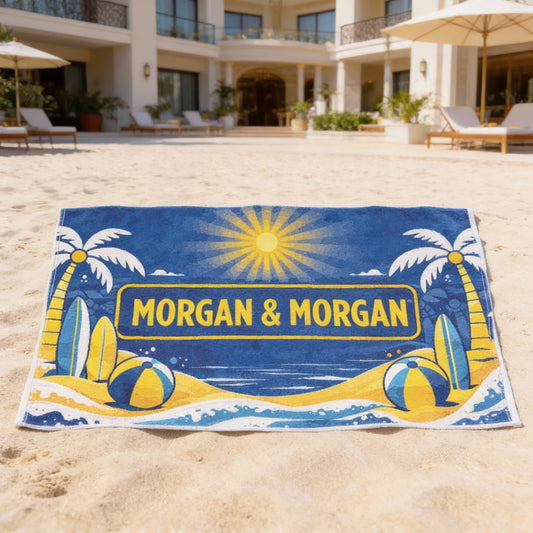 Morgan & Morgan King-Size Sublimated Beach Towel