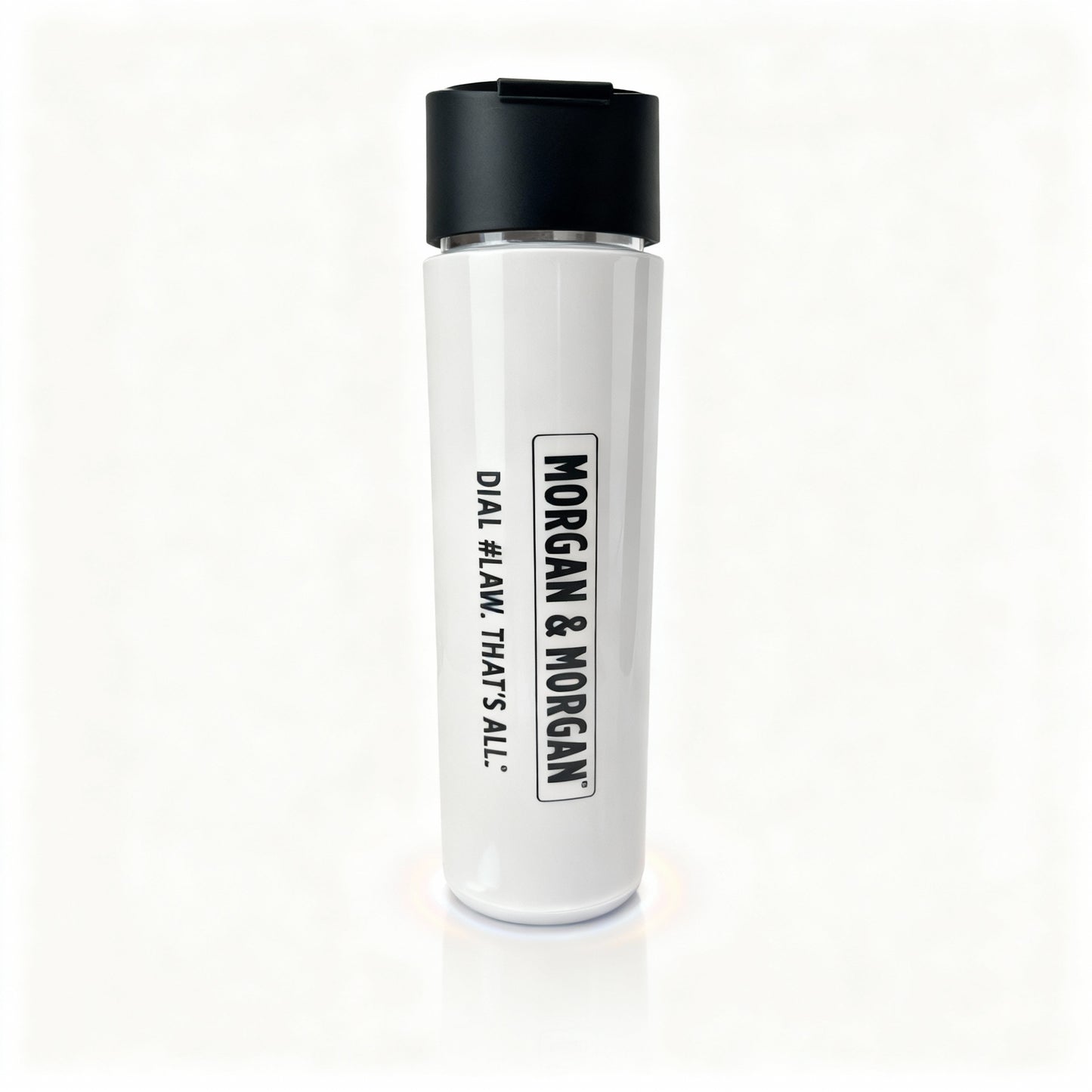 Morgan & Morgan Aluminum Flip-Top Water Bottle – 20 oz