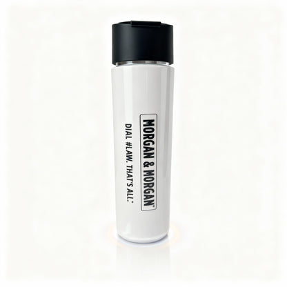 Morgan & Morgan Aluminum Flip-Top Water Bottle – 20 oz