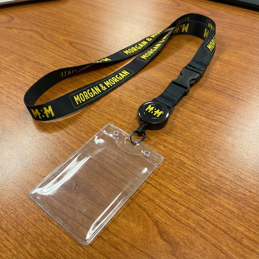 Morgan & Morgan Lanyard with Retractable Badge Holder
