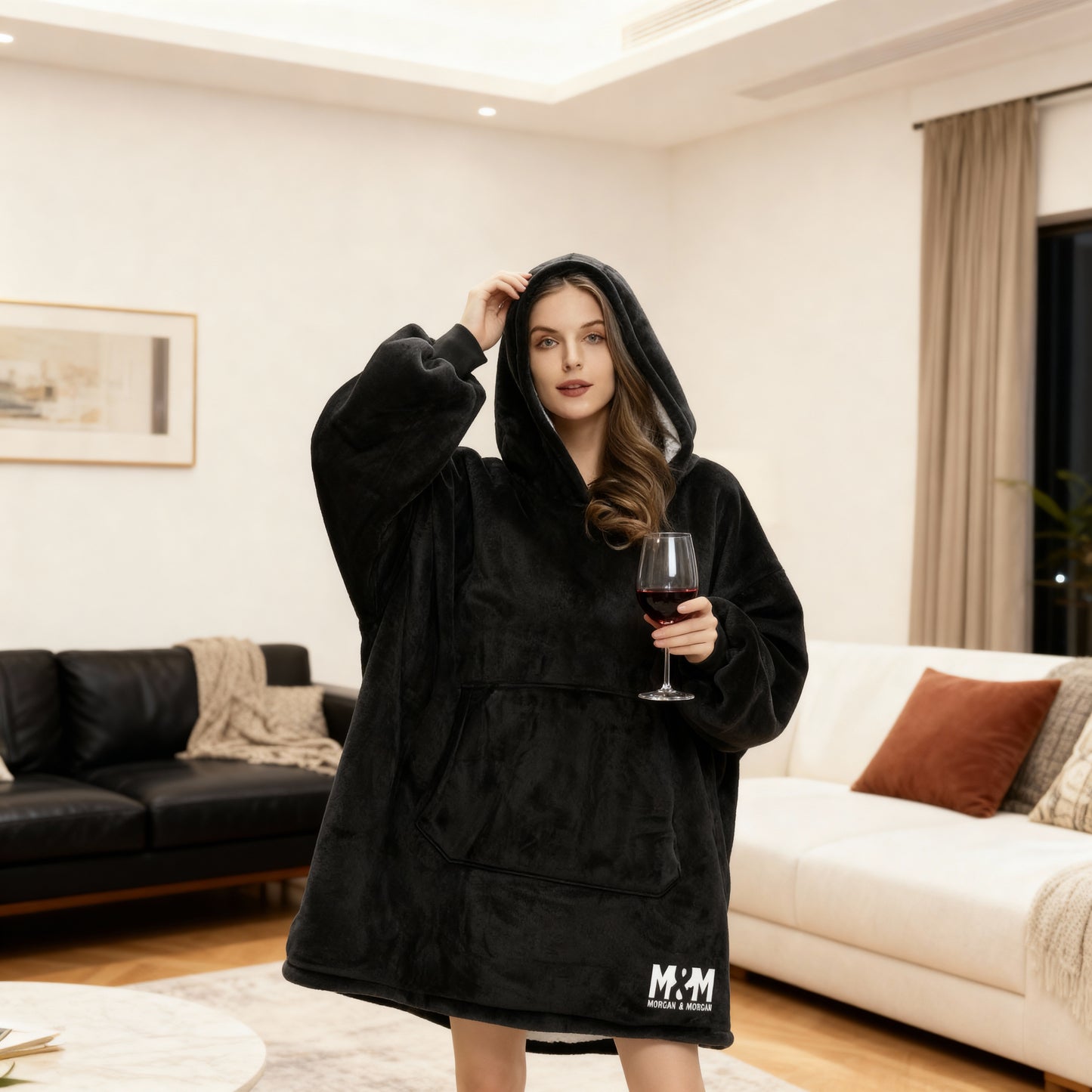 Morgan & Morgan Oversized Sherpa Blanket Hoodie