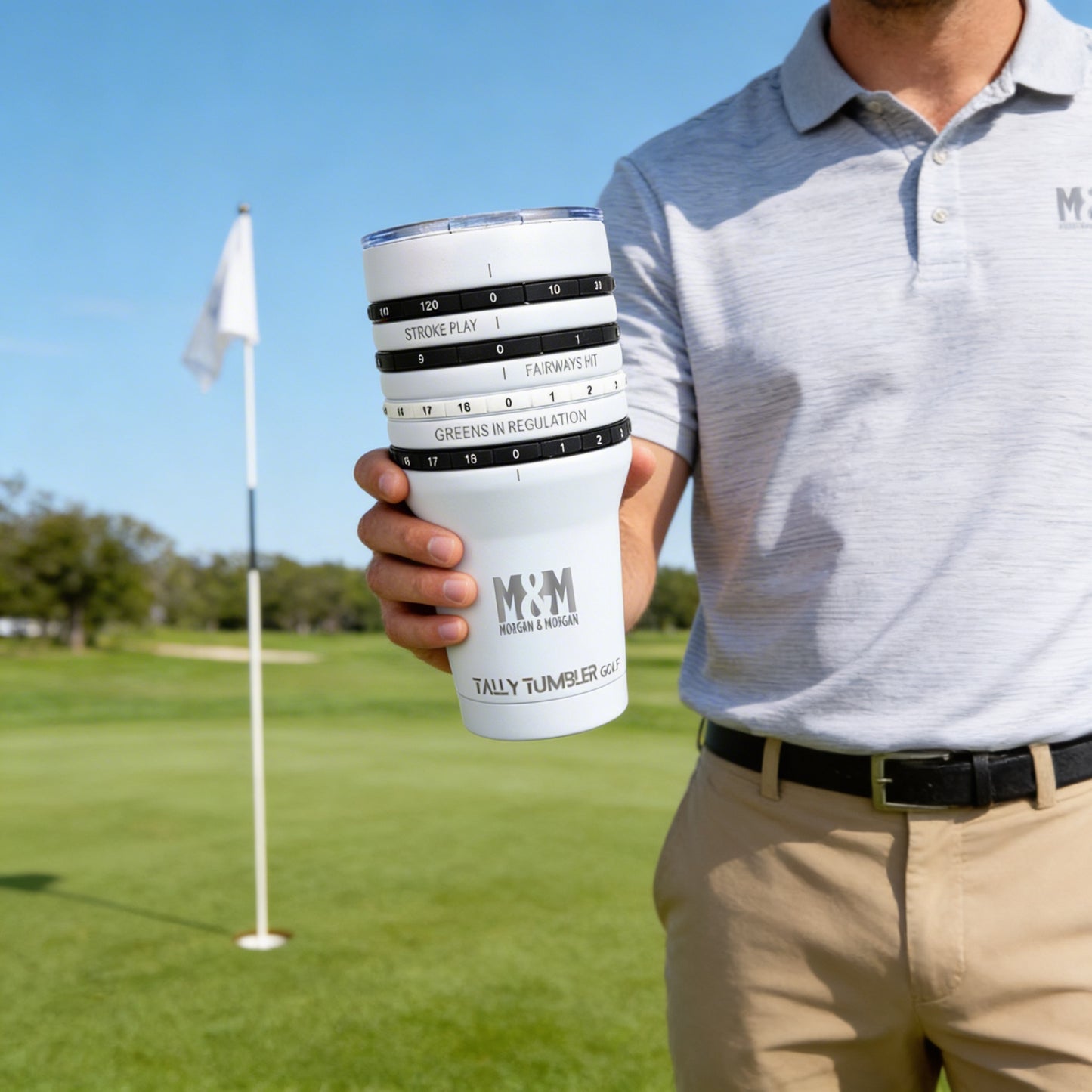 M&M Golf Tally Tumbler