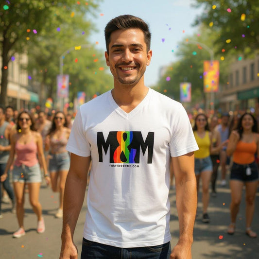 M&M Pride V-Neck Tee – For the People, For the Pride