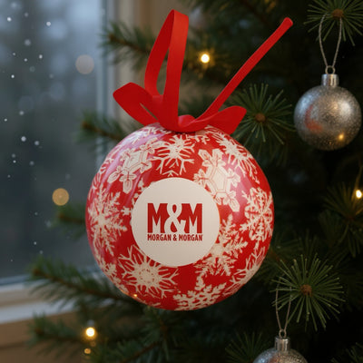 Morgan & Morgan Holiday Shatterproof Ornament with Gift Box