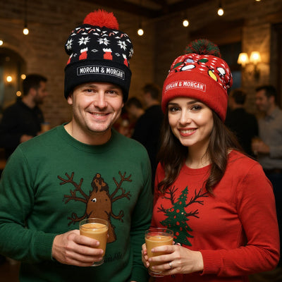 Morgan & Morgan Ugly Christmas Sweater Beanie