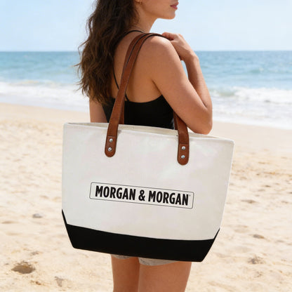 M&M Oversized Canvas Beach Tote