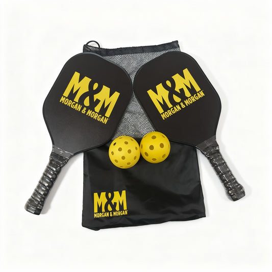 Morgan & Morgan 4-Piece Pickleball Set with Carry Bag