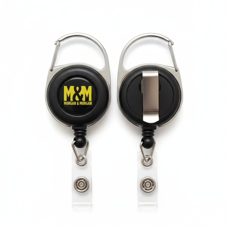 Morgan & Morgan Premium Carabiner Badge Reel