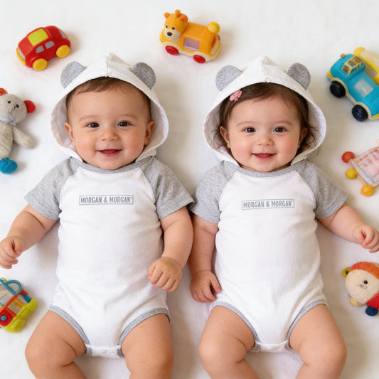 Morgan & Morgan Baby Hooded Onesie