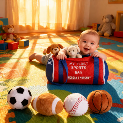 Morgan & Morgan “My First Sports Bag” Plush Toy Set